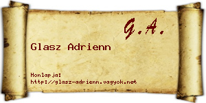 Glasz Adrienn névjegykártya